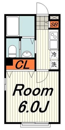 Kパレス立場の物件間取画像